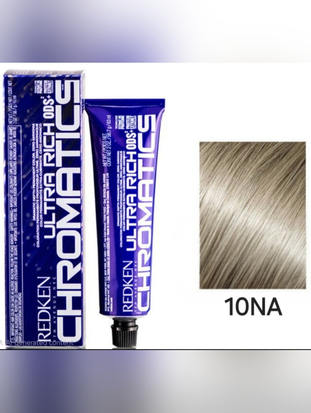 New! 2 Redken Chromatics Ultra Rich 10NA Permanent Hair Color Size 2 fl oz each